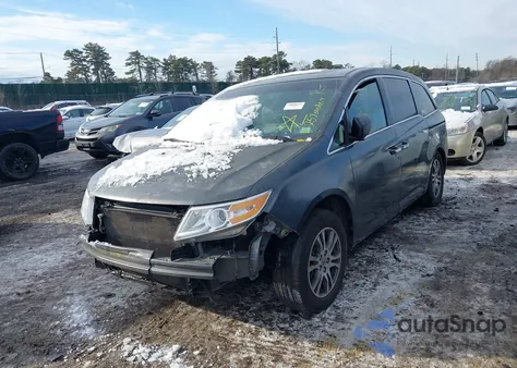2012 Honda Odyssey Ex-L from USA, damaged, VIN 5FNRL5H69CB050339